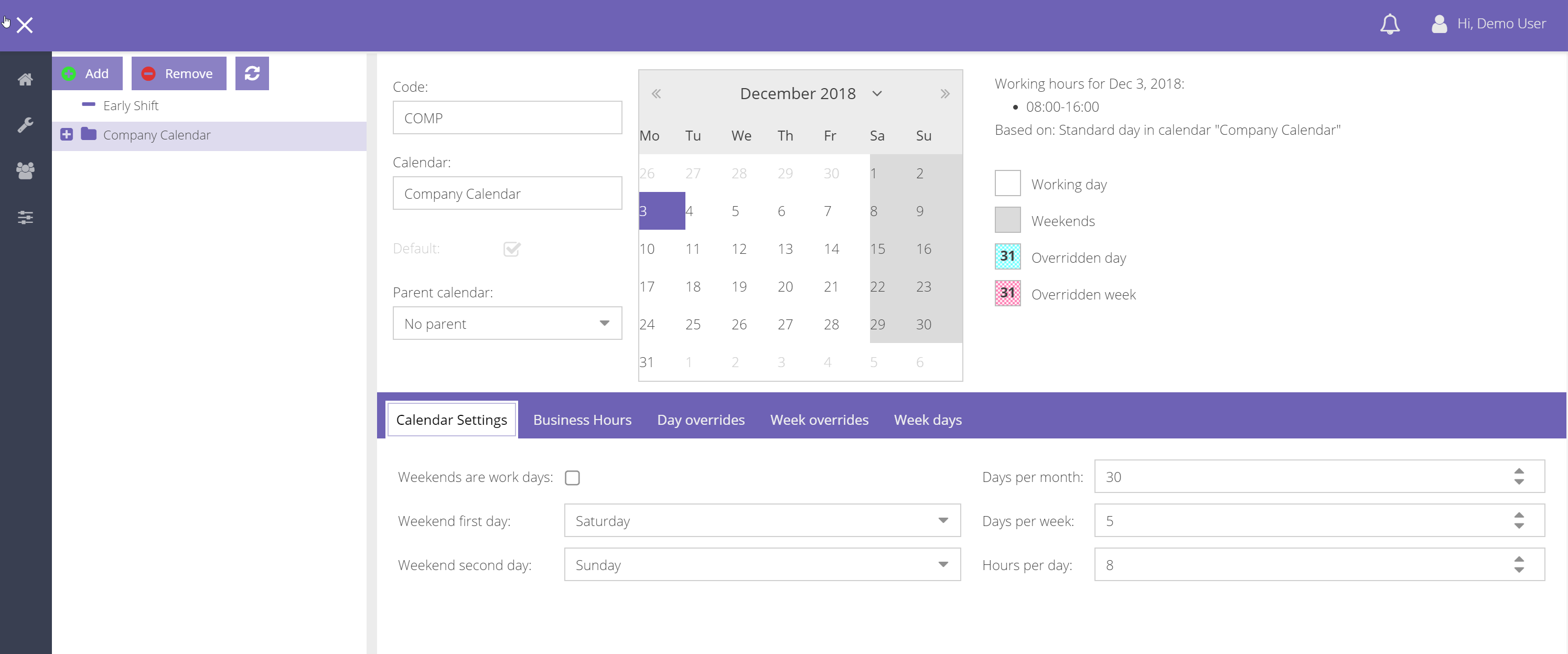 Calendars Dime Scheduler