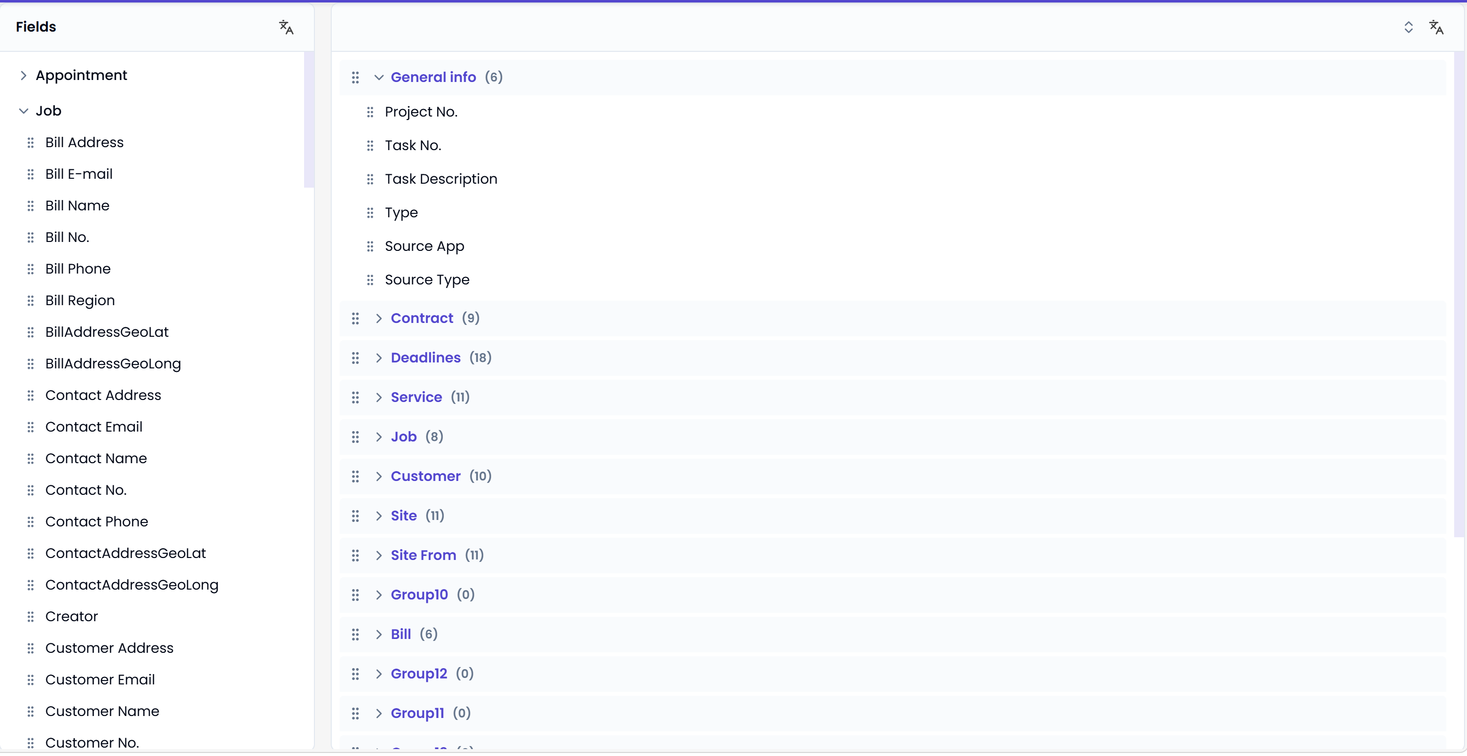 Pane layouts
