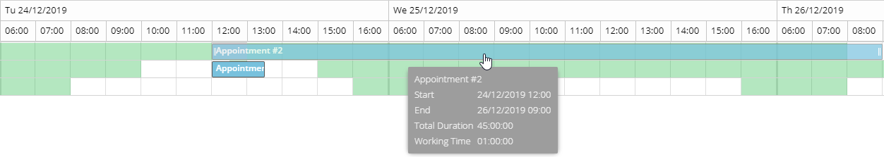 Creating an appointment