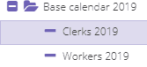 Calendar inheritance
