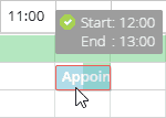Creating an appointment