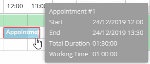 Creating an appointment
