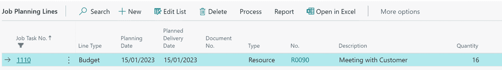 Job config