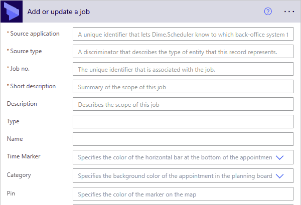 Power Platform job action