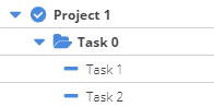 Task vs project icon