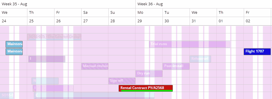 Highlighted appointments