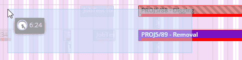 Impact of highlighted appointments on drag select feature