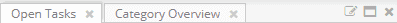 Dock panel title before modification