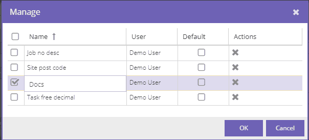 Manage layouts